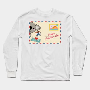 Australia Day Postcard Long Sleeve T-Shirt